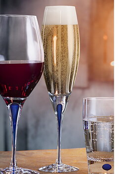 Intermezzo Blue Champagne Glass Flute