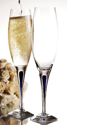 Intermezzo Blue Champagne Glass Flute - 3