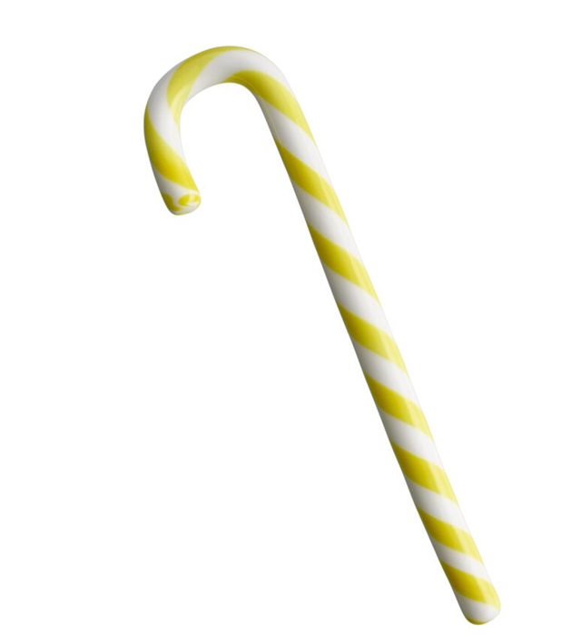 Polka Käpp Gul Vit