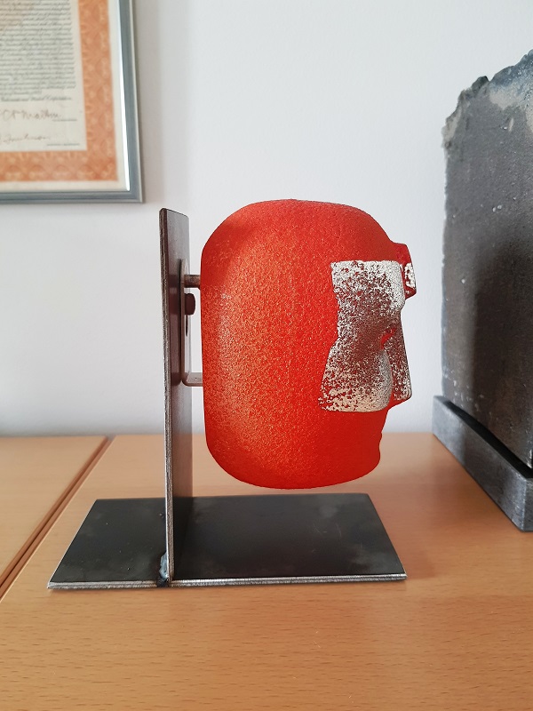 Big Brains Look In Orange med Metallstativ - 8
