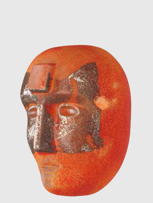 Big Brains Look In Orange med Metallstativ - 3