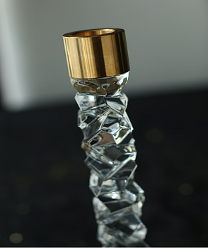 Carat Candlestick Brass High