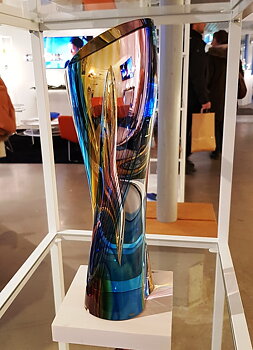 Rainbow Sculpture Red Yellow Blue 