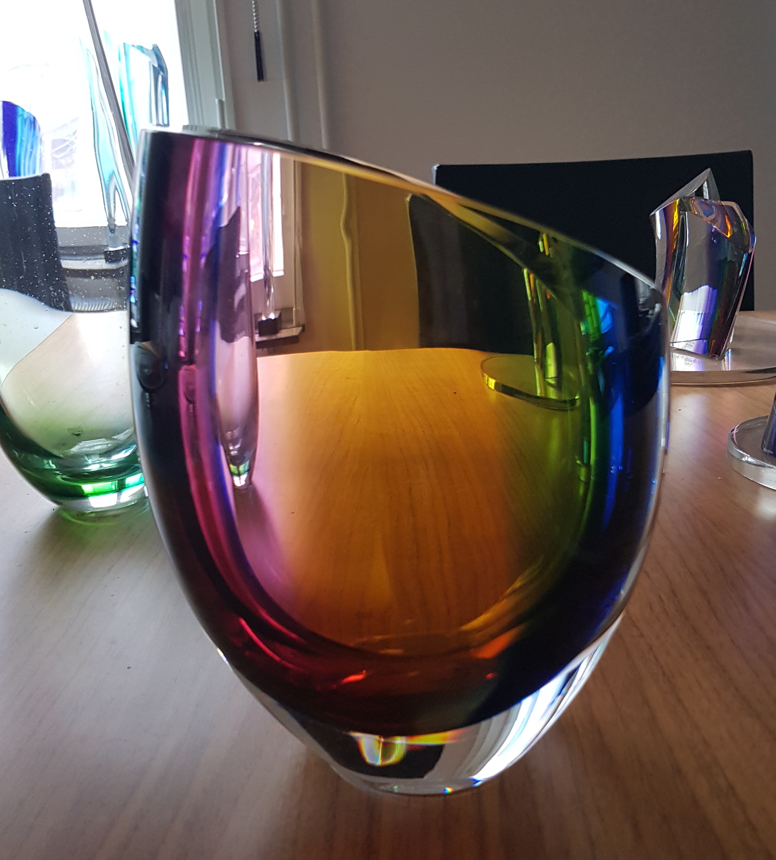 Rainbow Skål Röd Gul Blå - Kosta Boda Limiterat - 9