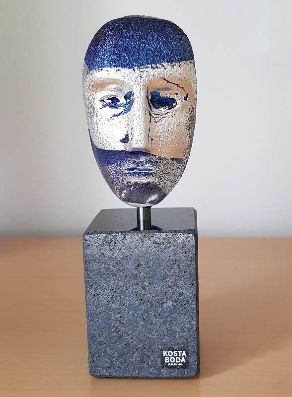 Kosta Boda - Brains on Base Freja Blue - Crystal of Sweden