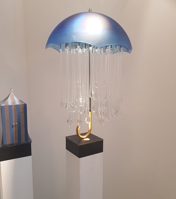 Paraply Blå Summer rain Unikat