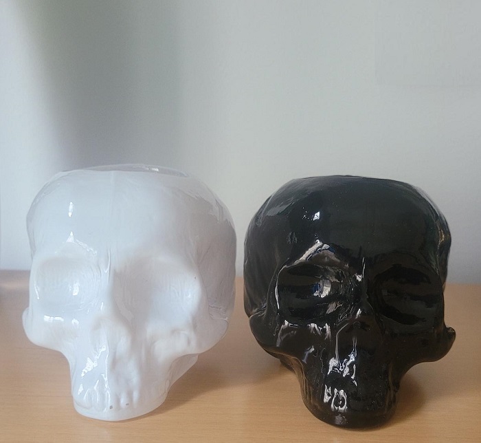 Still Life Votive Off-White Skull - 2
