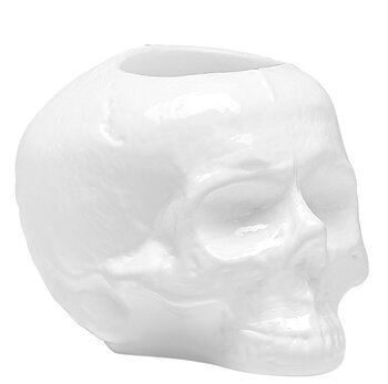 Still Life Votive Off-White Skull