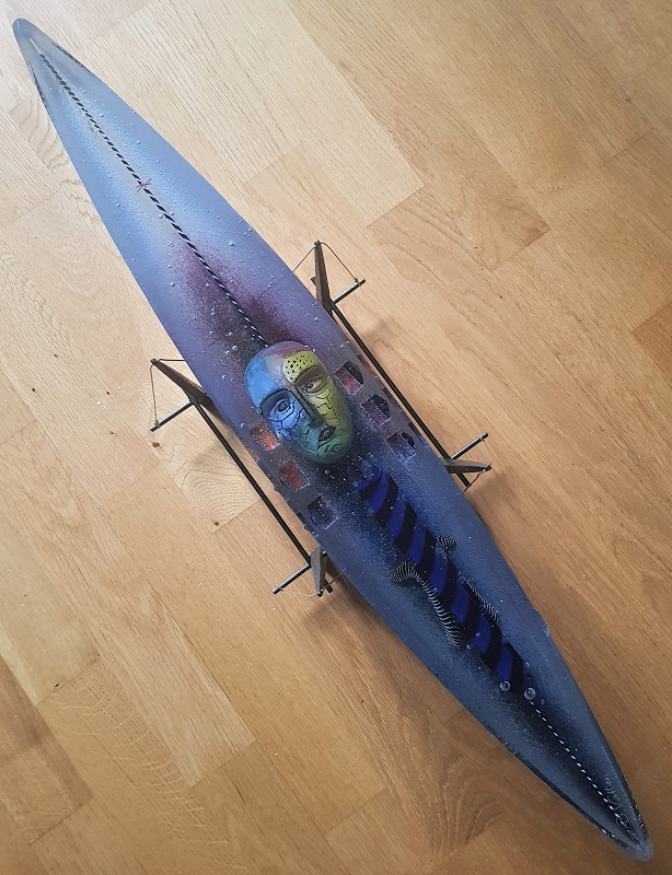 Båt Mellan Färghuvud 