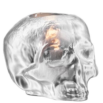 Still Life Votive Silver Skull