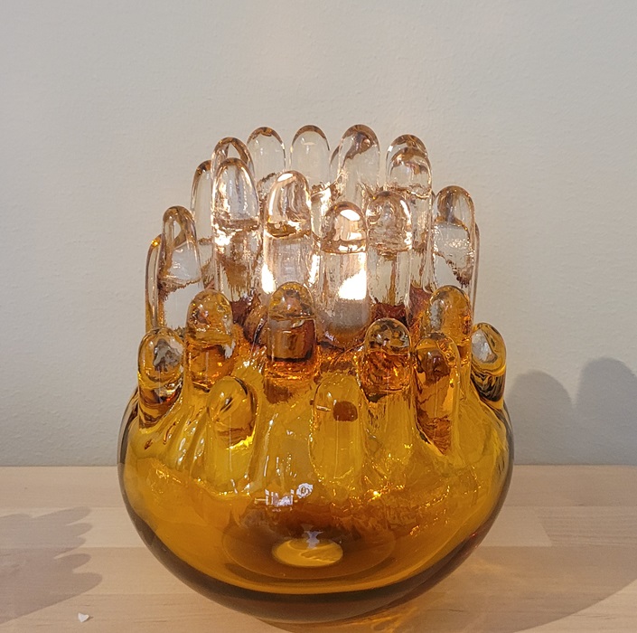 Polar Candleholder Mediium Amber - 2