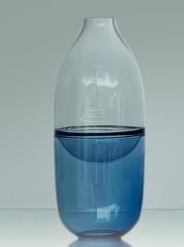 Septum Vase Steel Blue
