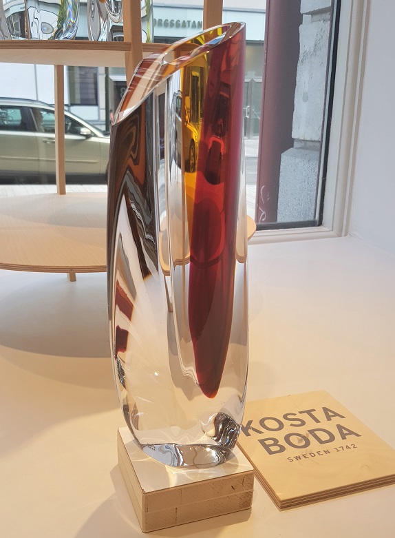 Saraband Vas Skulptur Röd Bärnsten - 4