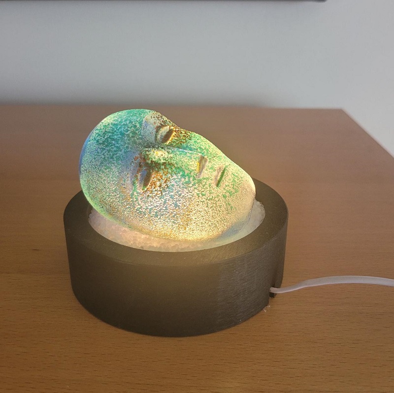 Light Base with Salt  Black SLL10 LED - Brains