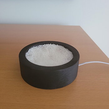 Light Base with Salt  Black SLL10 LED - Brains