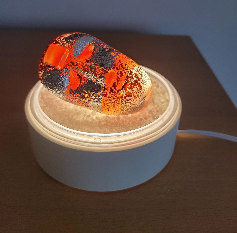 Light Base with Salt  Black SLL10 LED - Brains - 4