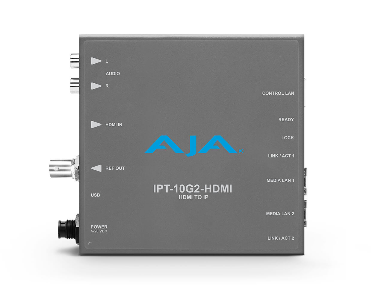 AJA IPT-10G2-HDMI: HDMI to SMPTE ST 2110 Video/Audio IP Encoder
