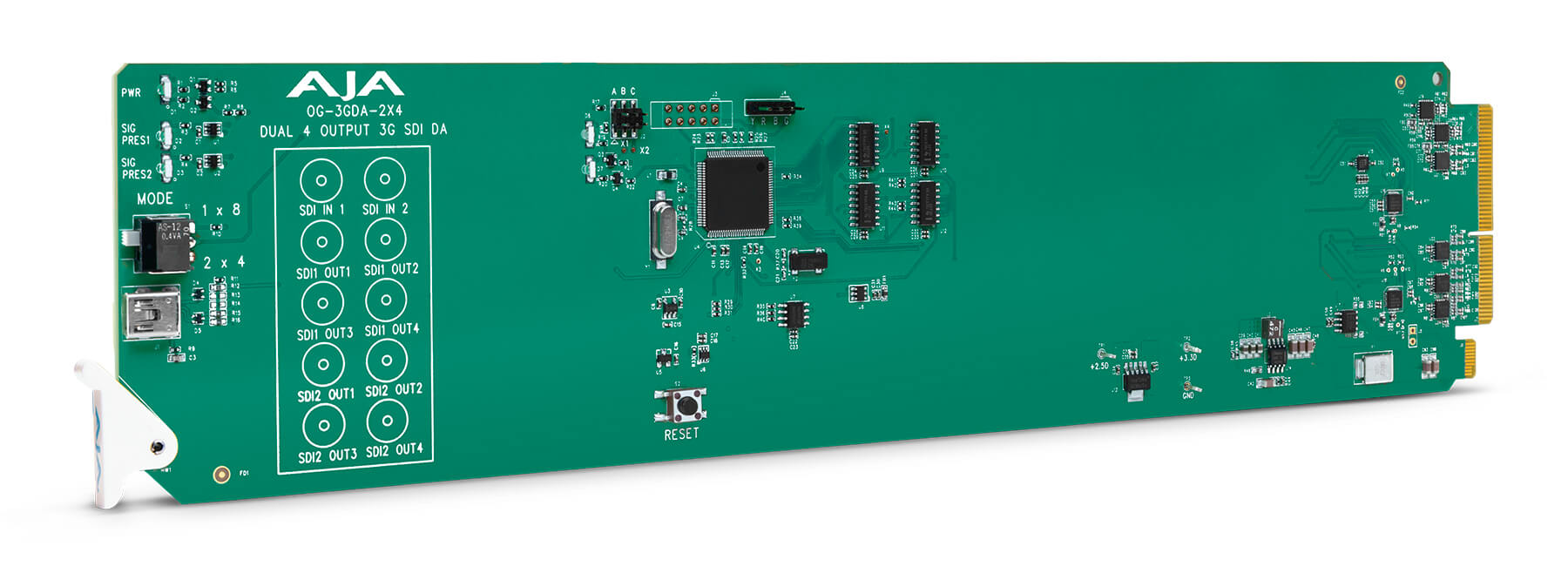 AJA OG-3GDA-2X4: 2x4 or 1x8 3G-SDI Re-clocking DS