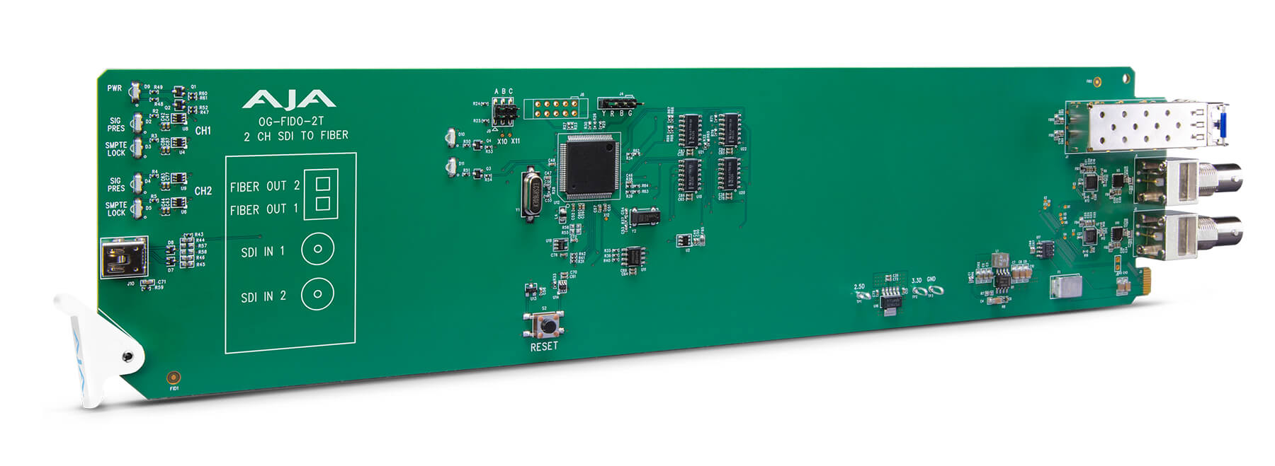 AJA OG-FIDO-2T: openGear 2 ch SDI to Fiber Converter