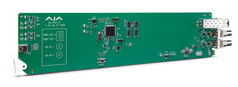AJA OG-FIDO-2T-MM:  openGear 2 ch SDI to Fiber Converter