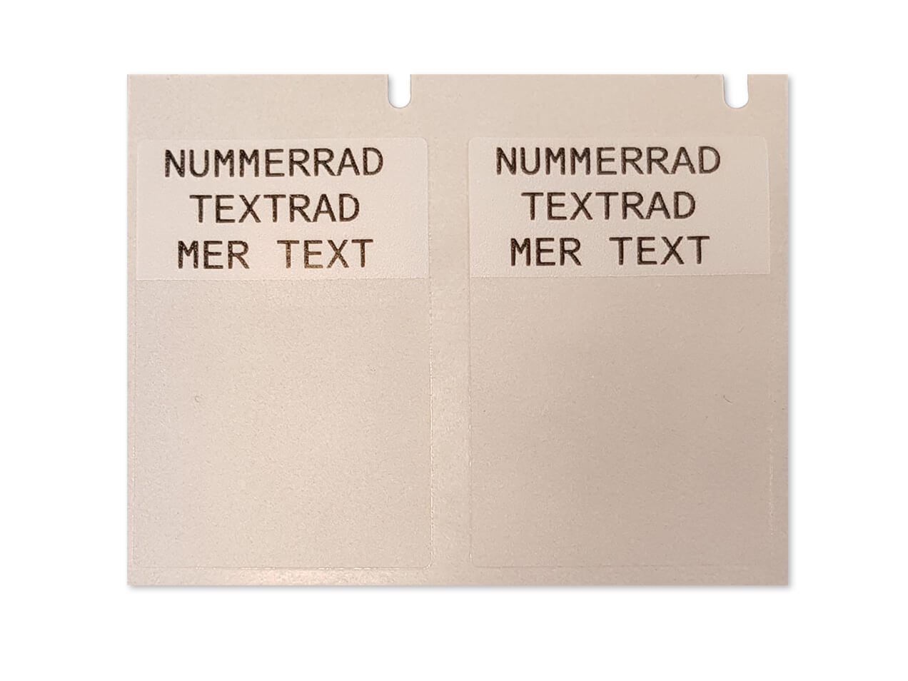 Märk Etiketter 25,4 x 38,1 Vit
