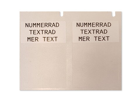 Märk Etiketter 25,4 x 38,1 Vit