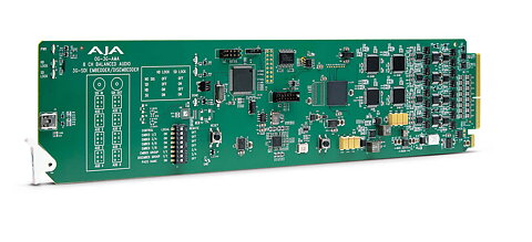 AJA OG-3G-AMA: openGear 3G-SDI 4 ch Analog Audio Embedder/Disembedder