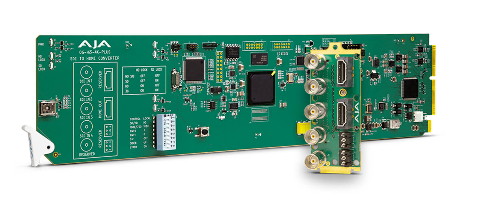 AJA OG-Hi5-4K-Plus: openGear 3G-SDI to HDMI 2.0 Converter