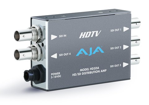 AJA HD5DA: 1x4 HD/SD-SDI Distribution Amplifier