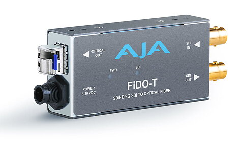 AJA FiDO-T:  1 ch 3G-SDI to LC Fiber Transmitter