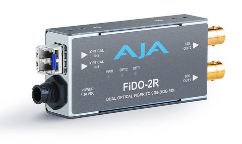 AJA FiDO-2R: 2 ch LC Fiber to 3G-SDI Receiver