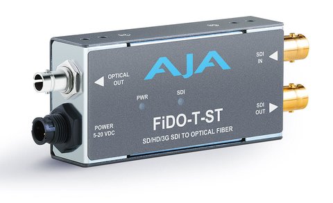 AJA FiDO-T-ST: 1 ch 3G-SDI to ST Fiber Transmitter