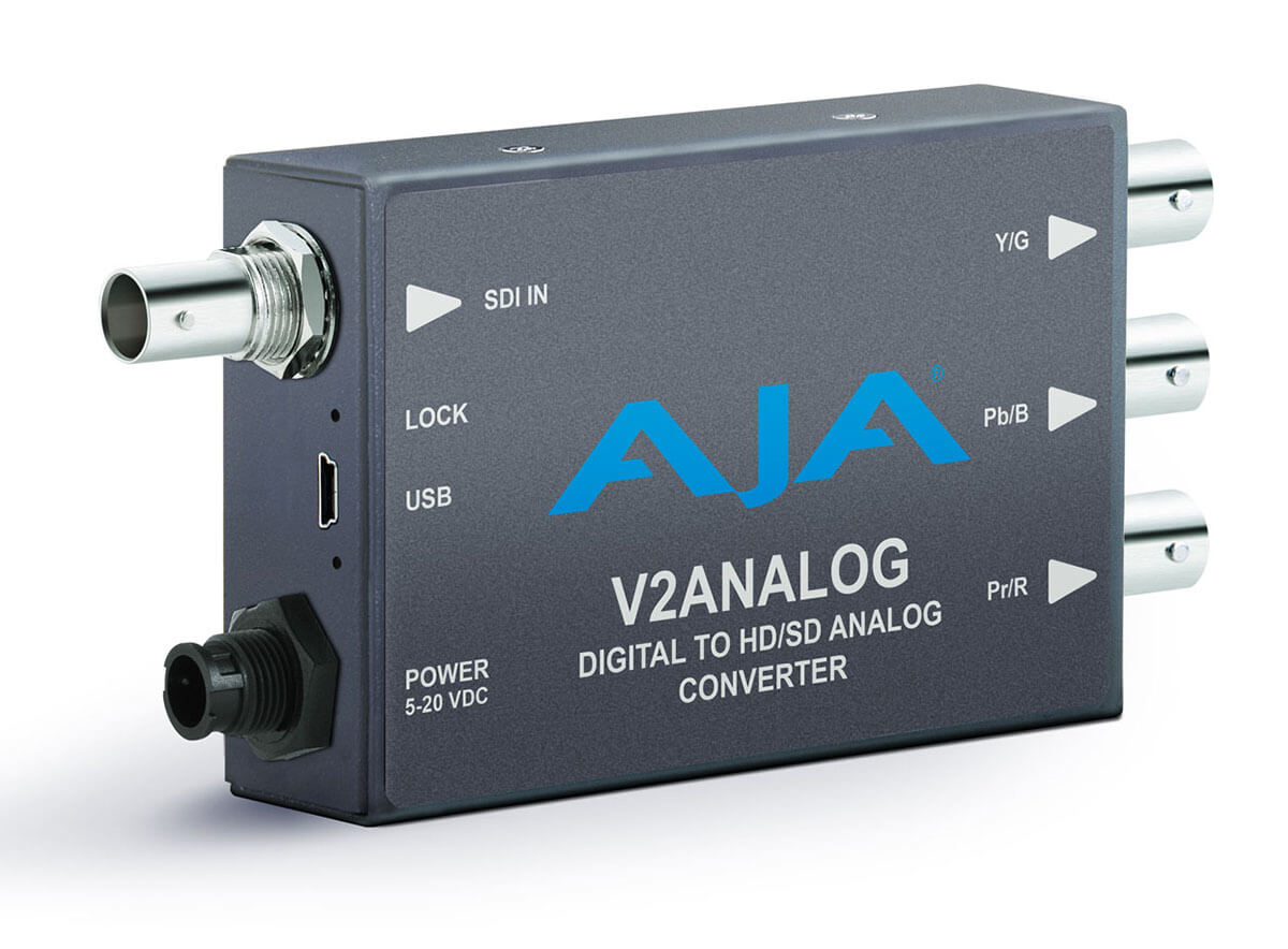 AJA V2Analog: HD/SD-SDI to Analog Mini Converter