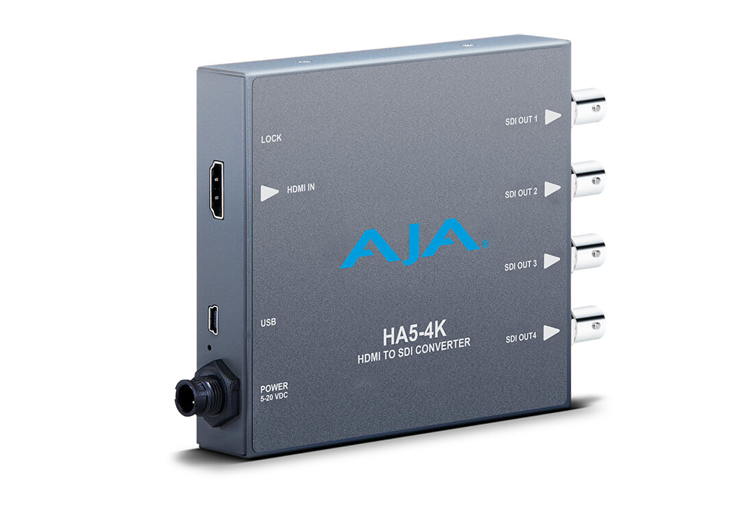 AJA HA5-4K: 4K HDMI to 4K 4 x 3G-SDI
