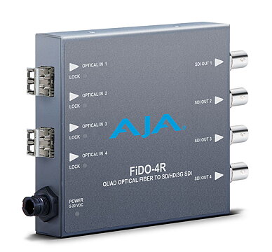 AJA FiDO-4R: 4 ch LC Fiber to 3G-SDI Reciever