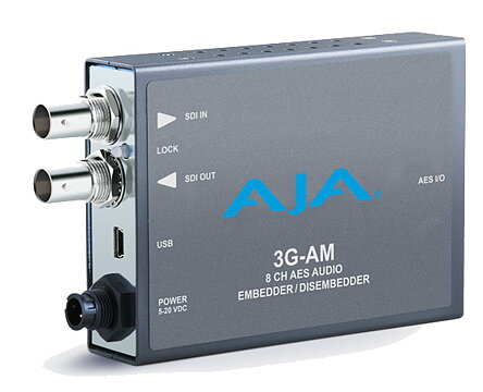 AJA 3G-AM-BNC: 3G-SDI 8 ch AES Embedder/Disembedder w/ BNC Connectors