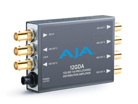 AJA 12GDA: 1x6 12G-SDI Distribution Amplifier