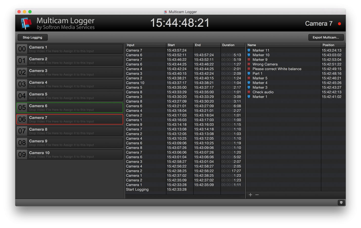 Softron Multicam Logger - 2