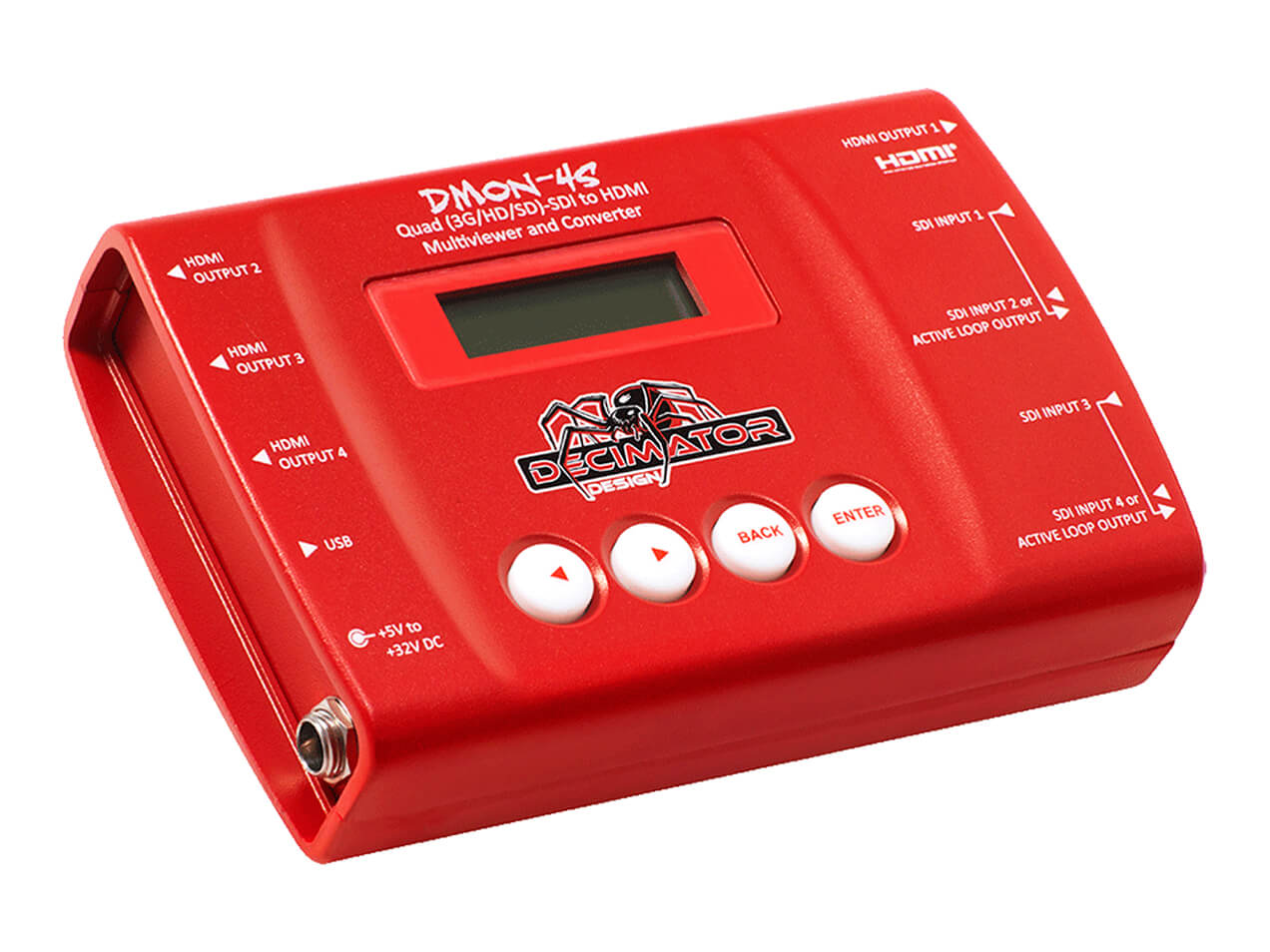 Decimator Design DMON-4S - Quad (3G/HD/SD)-SDI