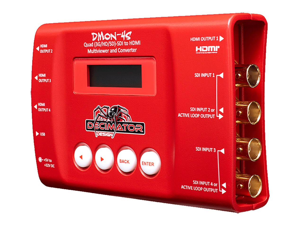 Decimator Design DMON-4S - Quad (3G/HD/SD)-SDI - 2