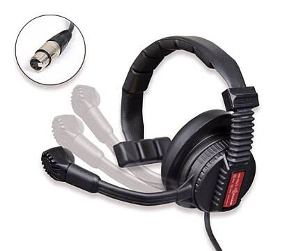 Altair AM-100/2S Single-ear Headset w/ Rotatable Microphone XLR4