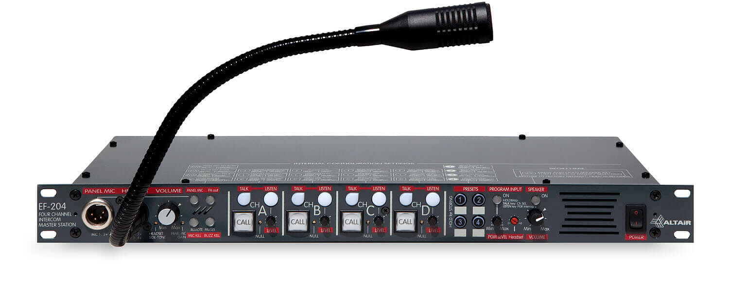 Altair EF-204 Four Channel Master Station - protel.se
