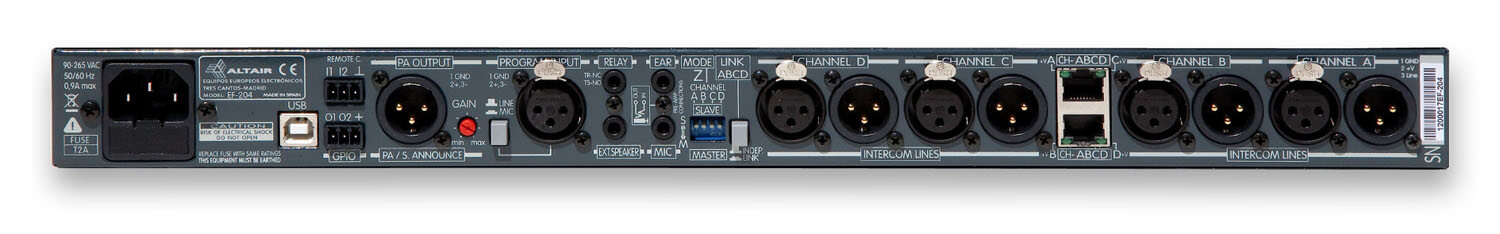 Altair EF-204 Four Channel Master Station - 3
