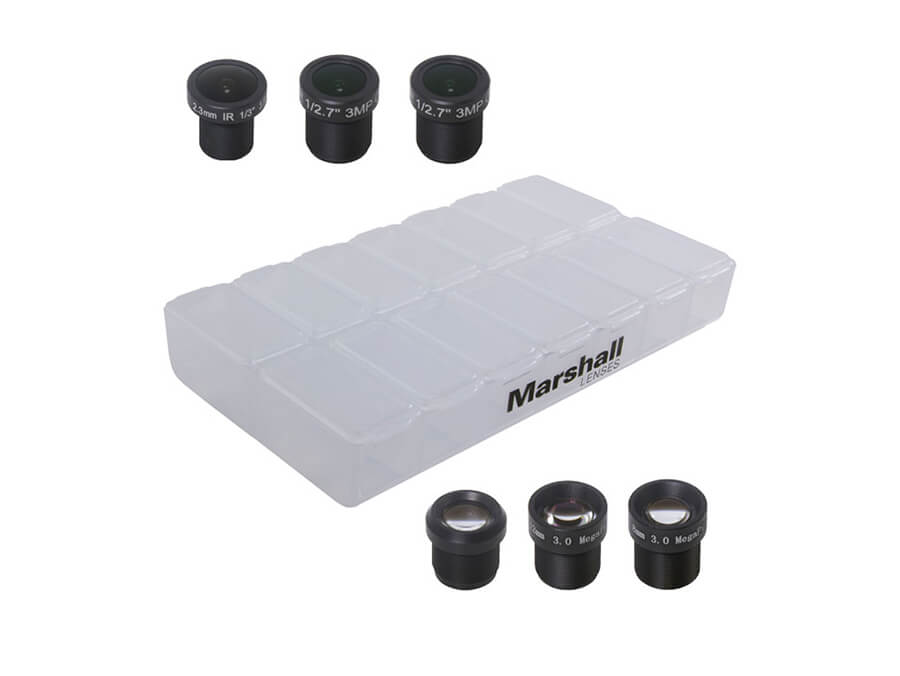 Marshall CV-LENS-PACK - Lins kit för Marshall CV kameror - protel.se