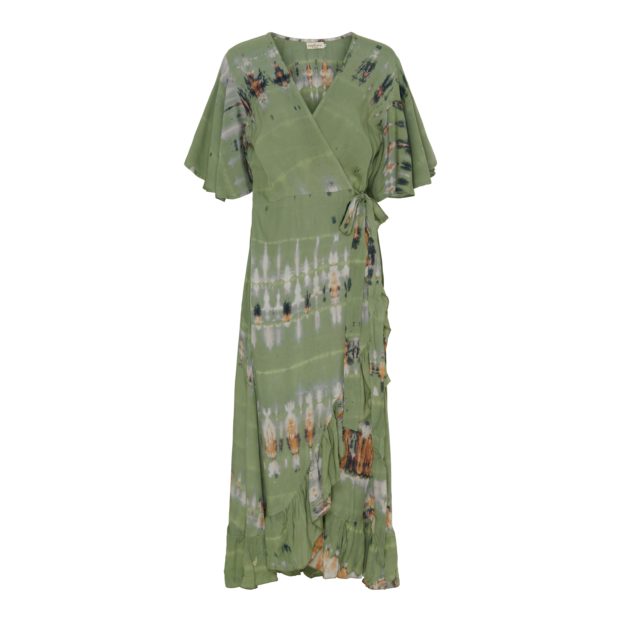 Wrap Dress Love Tie Dye Ocra onesize
