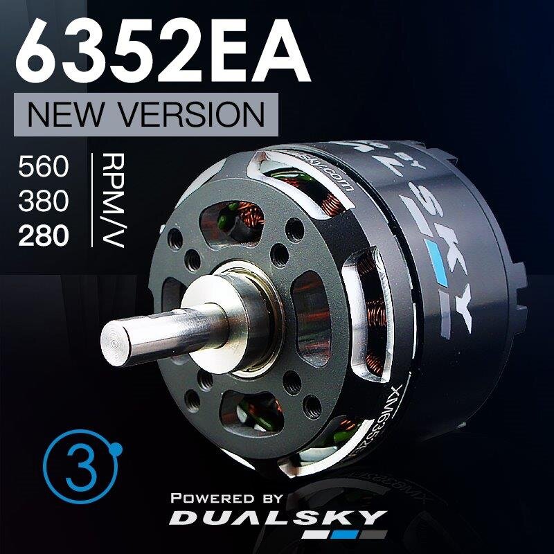 Borstlös motor Dualsky XM6352EA V3 512gr 380KV