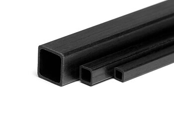 Kolfiber fyrkantig rör 8.0x7.0x1000mm
