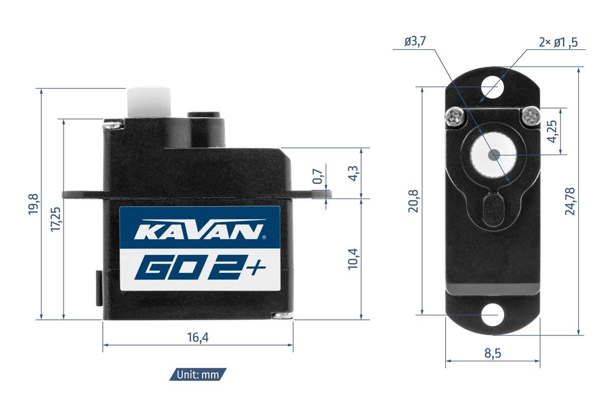 KAVAN GO-02 Plus digital servo 2,25g - 2