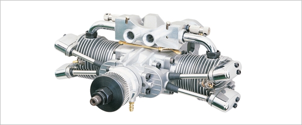 Saito FA182 TD boxer 30cc Twin 4-takts Metanolmotor - 2