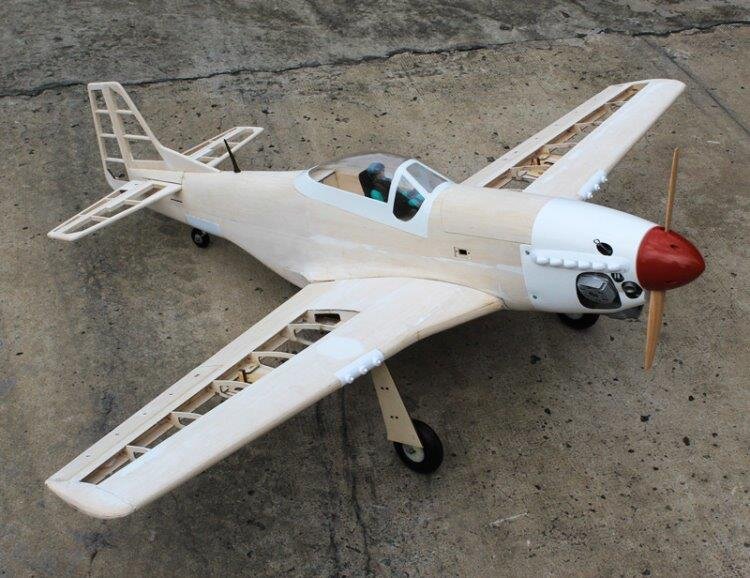 Seagull P-51 Mustang 10cc 143cm Master Scale kit Edition Byggsats - 3